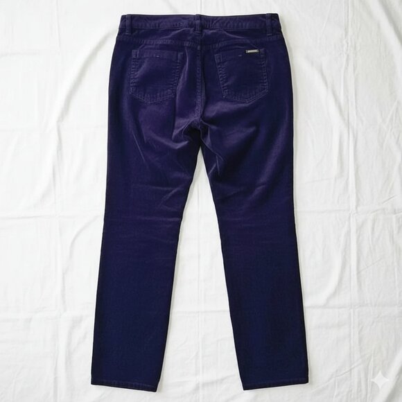 NWOT Chico’s Black Label Women’s Purple Velour Zipper Statement Pants Size S - Picture 9 of 14